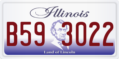 IL license plate B593022