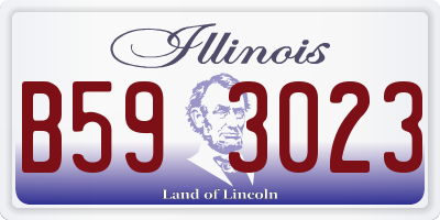 IL license plate B593023