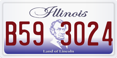 IL license plate B593024