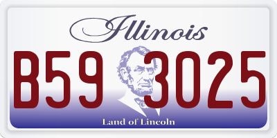 IL license plate B593025