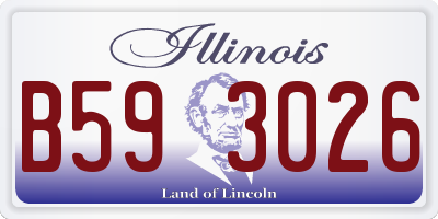 IL license plate B593026