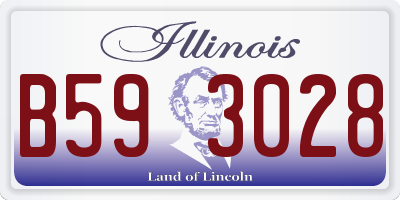IL license plate B593028