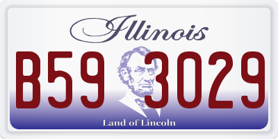 IL license plate B593029