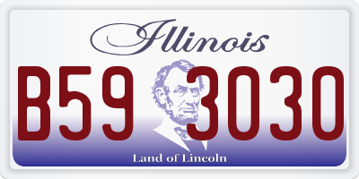 IL license plate B593030