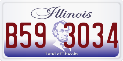 IL license plate B593034