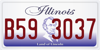 IL license plate B593037