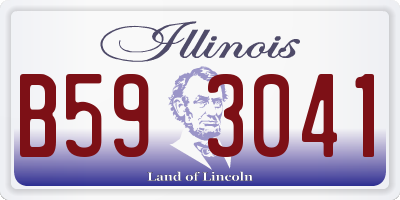 IL license plate B593041