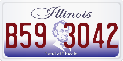 IL license plate B593042
