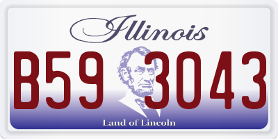 IL license plate B593043