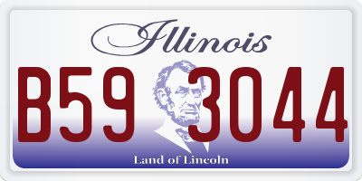 IL license plate B593044