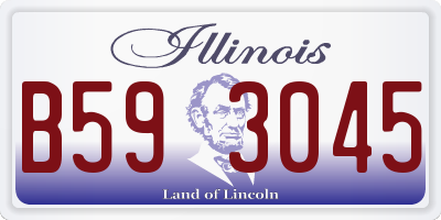 IL license plate B593045