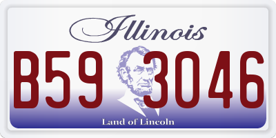 IL license plate B593046