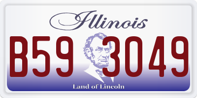 IL license plate B593049