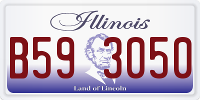 IL license plate B593050
