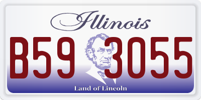 IL license plate B593055