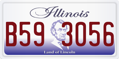 IL license plate B593056