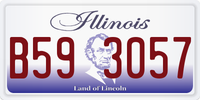 IL license plate B593057