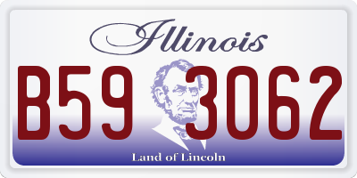 IL license plate B593062