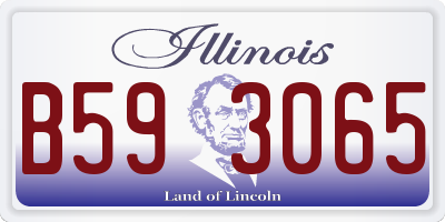IL license plate B593065