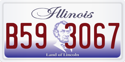 IL license plate B593067