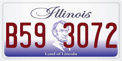 IL license plate B593072