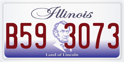 IL license plate B593073