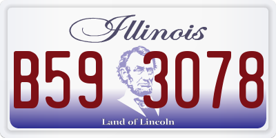 IL license plate B593078