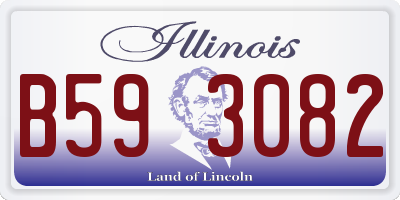 IL license plate B593082