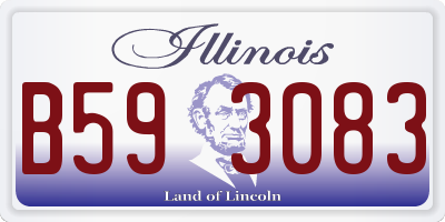 IL license plate B593083