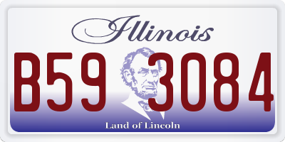 IL license plate B593084