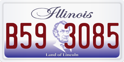 IL license plate B593085