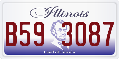 IL license plate B593087