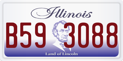 IL license plate B593088