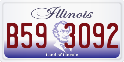 IL license plate B593092