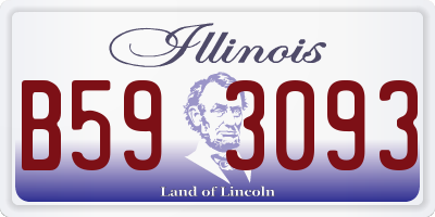 IL license plate B593093