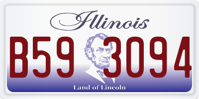 IL license plate B593094