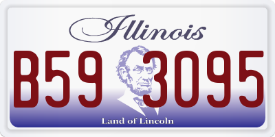 IL license plate B593095