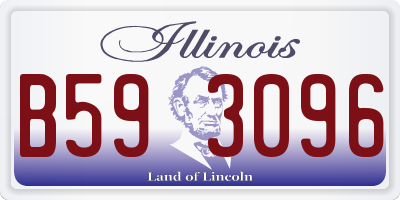 IL license plate B593096