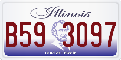IL license plate B593097