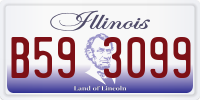 IL license plate B593099