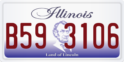 IL license plate B593106