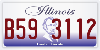 IL license plate B593112