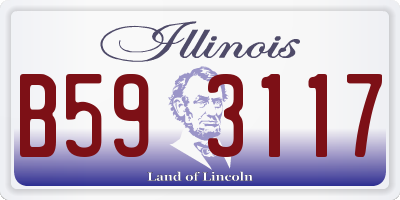IL license plate B593117