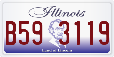 IL license plate B593119