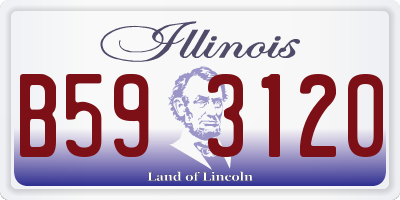 IL license plate B593120