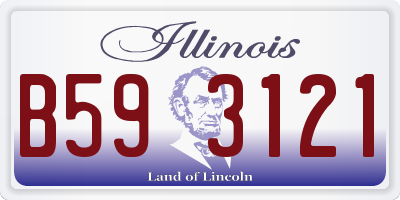 IL license plate B593121