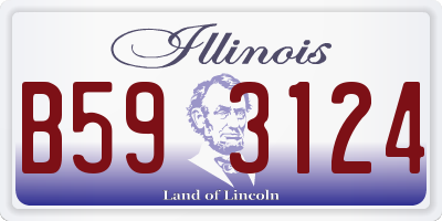 IL license plate B593124