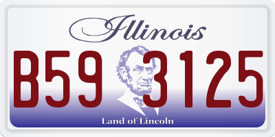 IL license plate B593125