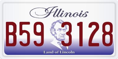 IL license plate B593128