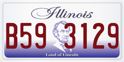 IL license plate B593129